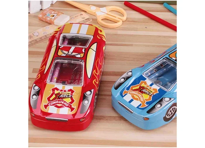 Cool Car Pencil Box With Wheels For Fun Creative Kids