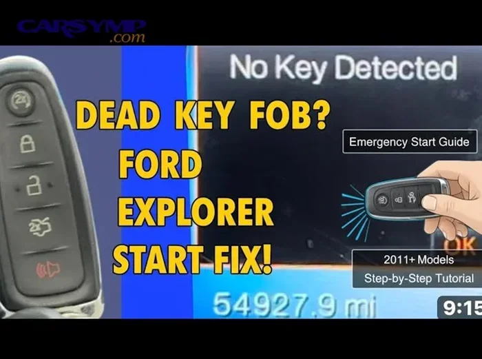 What to Do If Your Key Fob Dies and Your Car Wont Start