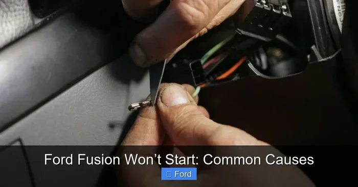 Ford Fusion Wont Start: Common Causes and Solutions
