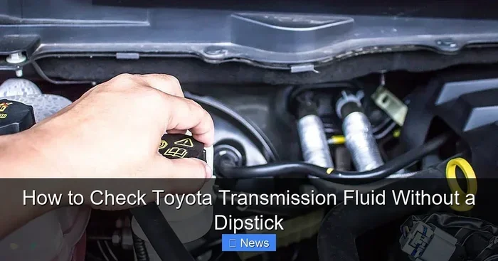 Do You Check Toyota Transmission Fluid With the Car Running